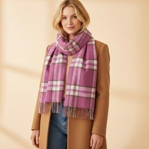 Edinburgh Lambswool Tartan Plaid Scarf 100% Pure Lambswool Made in Scotland